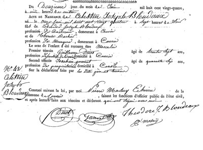 BLONDAUX Célestin Joseph