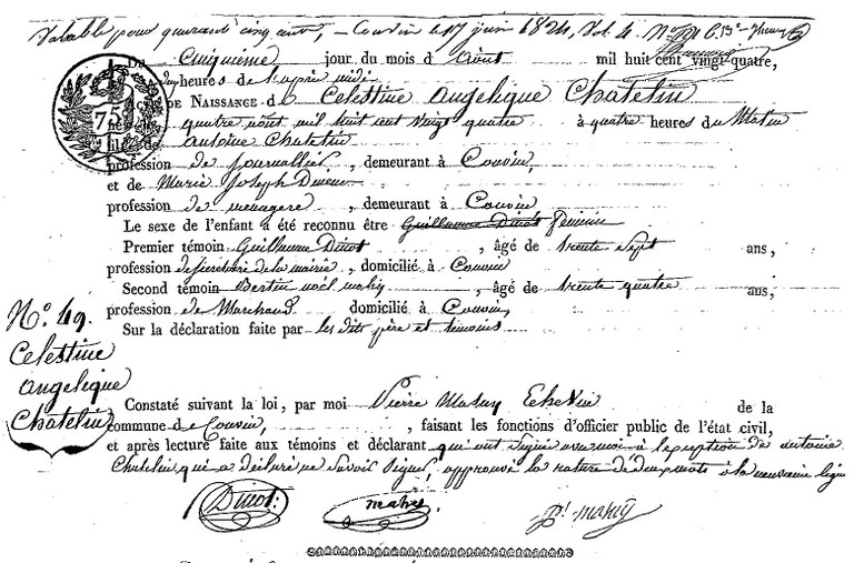 CHATELIN Célestine Angélique