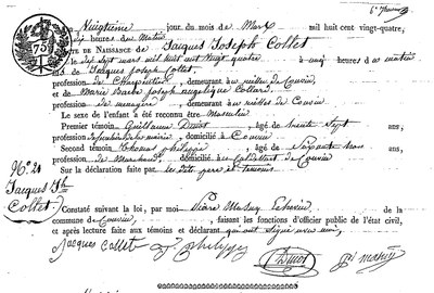COLLET Jacques Joseph