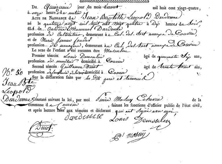 DARDENNE Jean Baptiste Léopold