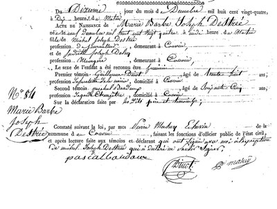DESTREE Marie Barbe Joseph