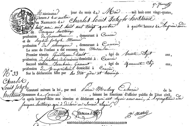 HOSTAUX Charles Louis Joseph