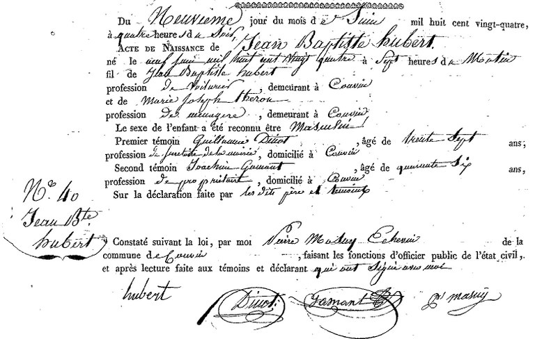 HUBERT Jean Baptiste