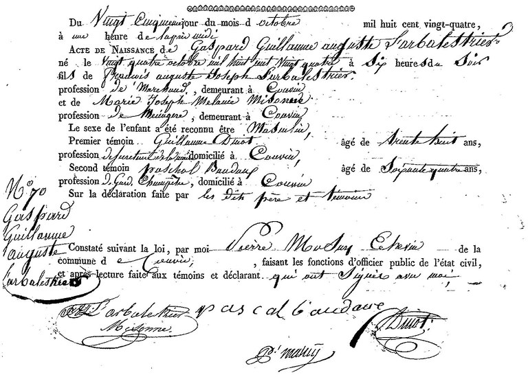 LARBALESTRIER Gaspare Guillaume Auguste