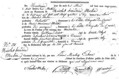 MELIN Nicolas Haidoire