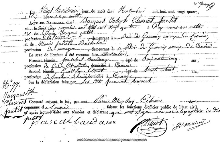 PETIT Jacques Joseph Clément