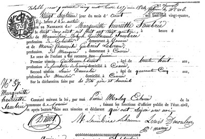 SAMBREE Marguerite Henriette