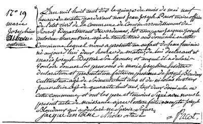 ANTOINE Marie Joséphine