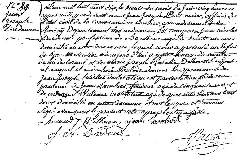 DARDENNE Jean Joseph