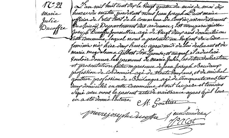 DUCOFFRE Marie Julie