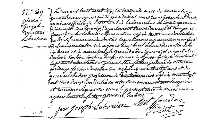 LABARIERE Pierre Joseph Constant