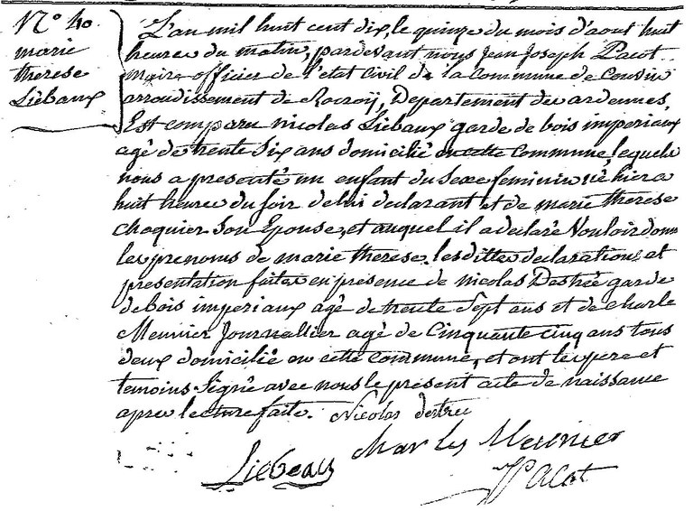LIEBAUX Marie Thérèse