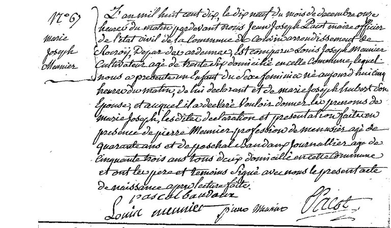 MEUNIER Marie Joseph