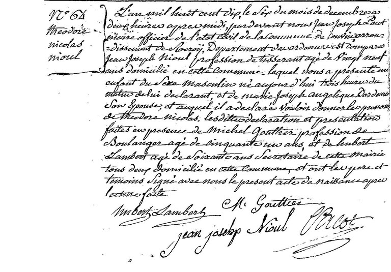 NIHOUL Théodore Nicolas