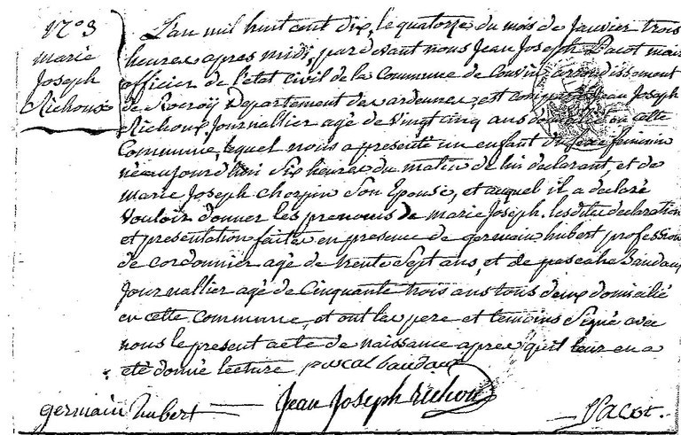 RICHOUX Marie Joseph