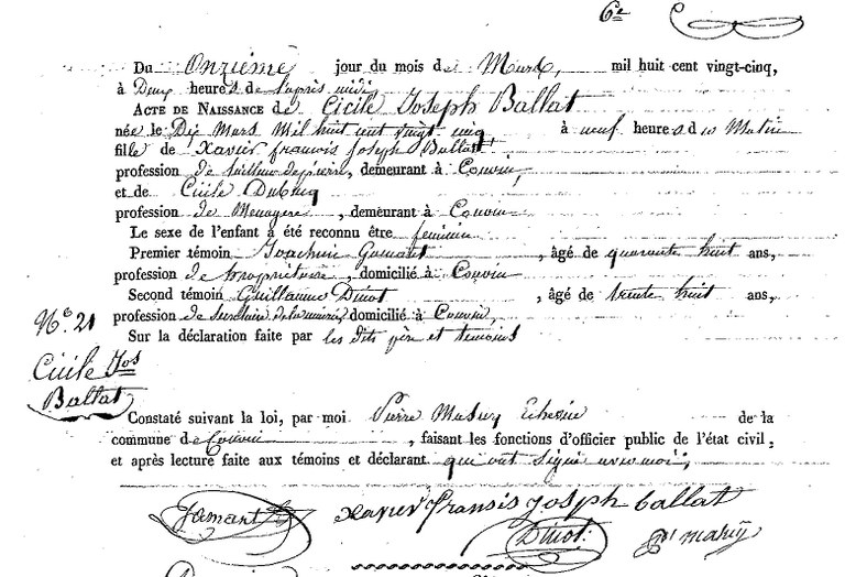 BALLAT Cécile Joseph