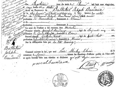 BAUDAUX Baltasar Joseph