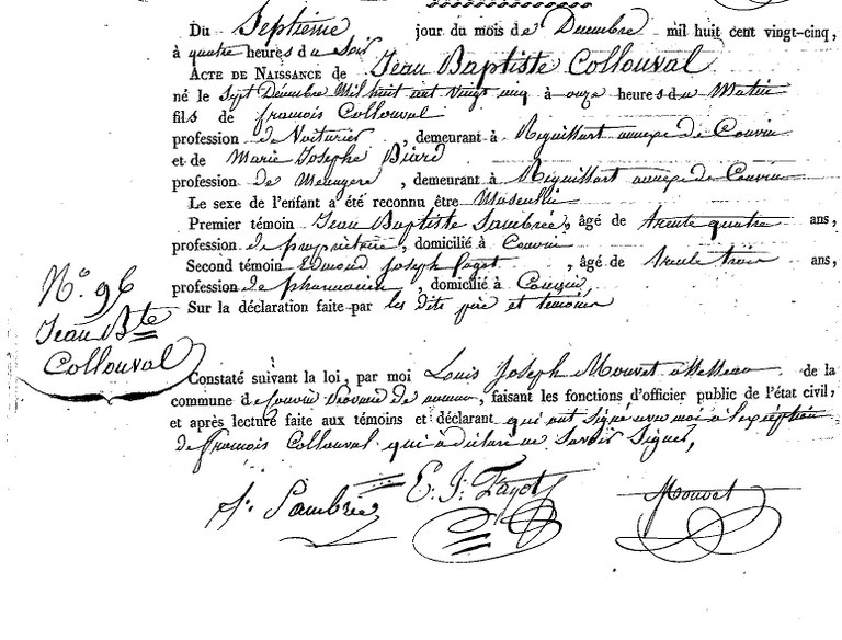 COLLONVAL Jean Baptiste