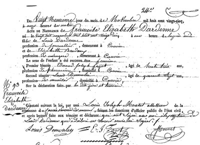 DARDENNE Françoise Elisabeth