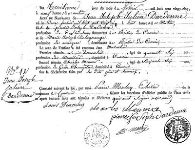 DARDENNE Jean Joseph Julien
