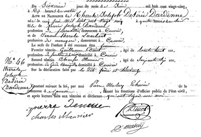 DARDENNE Thérèse Joseph Desiré