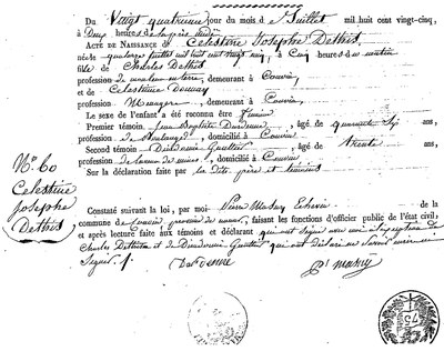 DETHIS Célestine Joseph