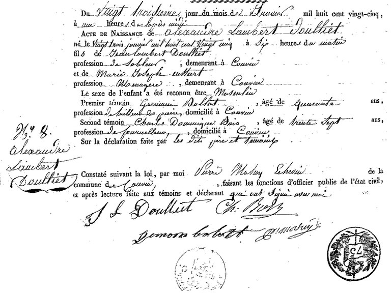 DOULLIET Alexandre Lambert