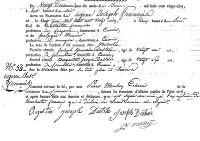 FRANCOIS Eugène Joseph