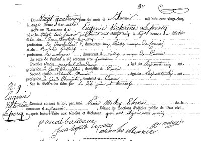 LEPORCQ Eugénie Victorine