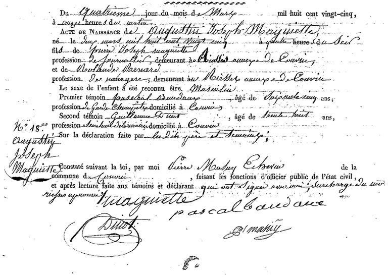 MAGNIETTE Augustin Joseph