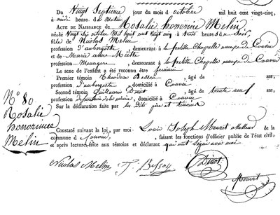 MELIN Rosalie Honorine