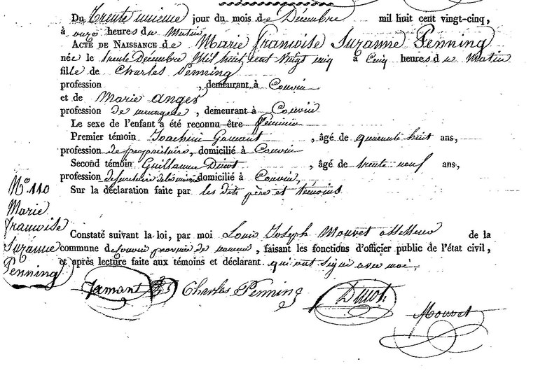 PENNING Marie Francoise Suzanne