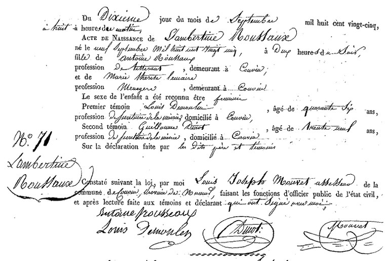 ROUSSAUX Lambertine