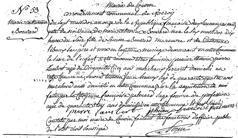 BOUVARD Marie Catherine