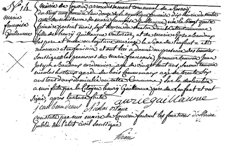 GUILLAUME Marie Françoise