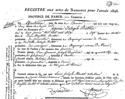 BASTIN Ugénie Joseph