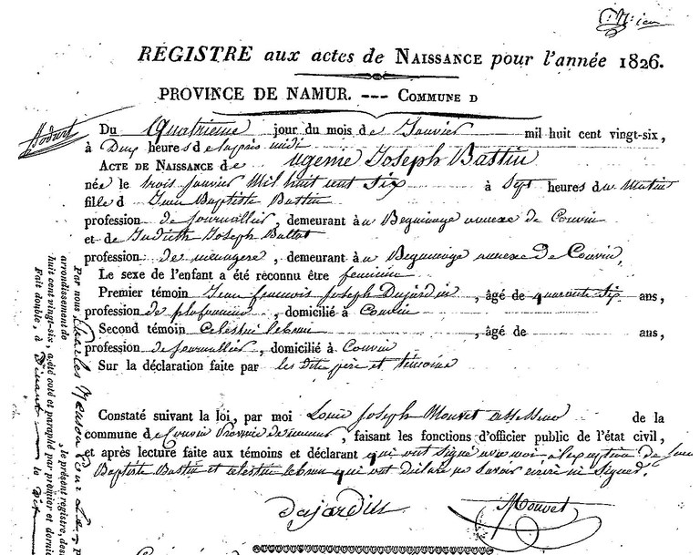 BASTIN Ugénie Joseph