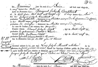 CONSTANT Jacques Joseph
