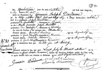DARDENNE Germain Joseph