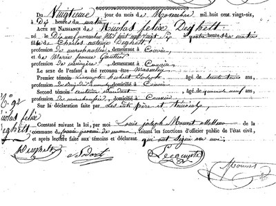DEGHELT Nicolas Félix