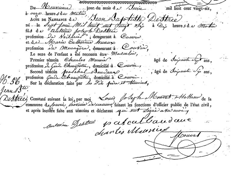 DESTREE Jean Baptiste