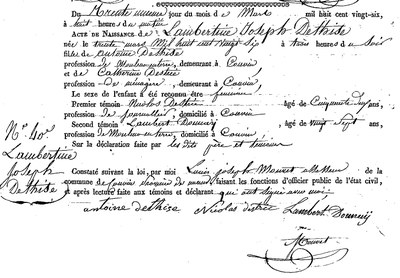 DETHISE Lambertine Joseph