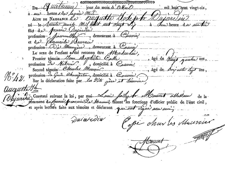 DUJARDIN Auguste Joseph