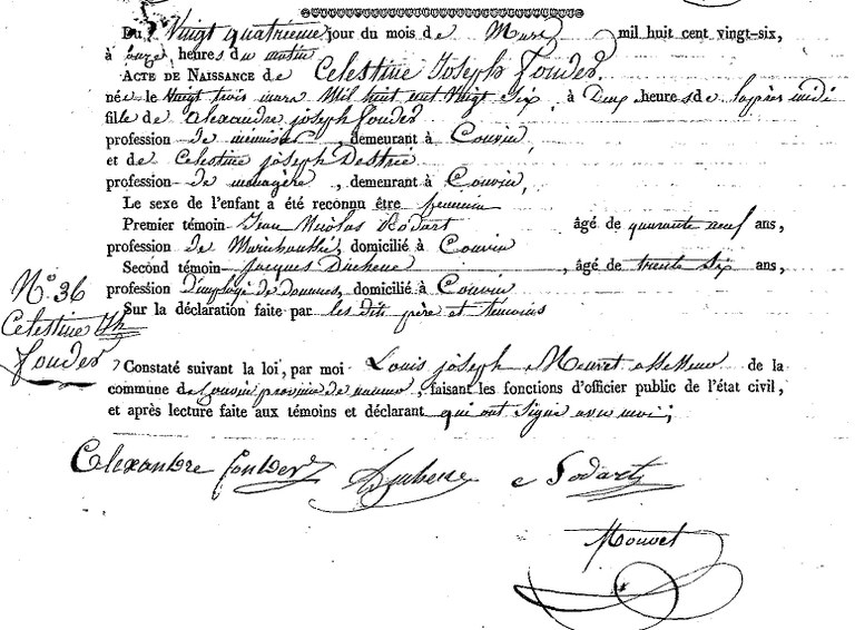 FONDER Célestine Joseph