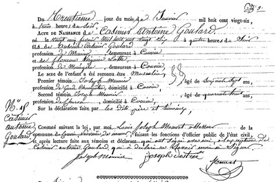 GOULARD Casimir Antoine