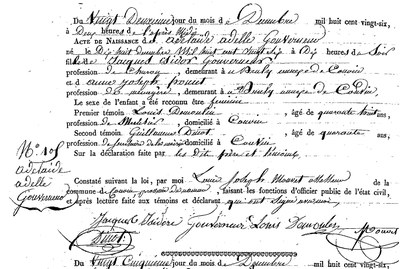 GOUVERNEUR Adélaide Adèle