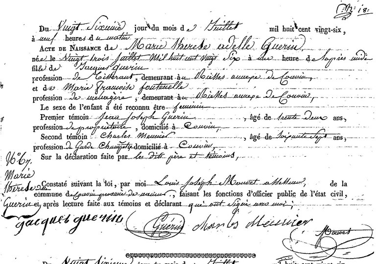 GUERIN Marie Thérèse Adèle