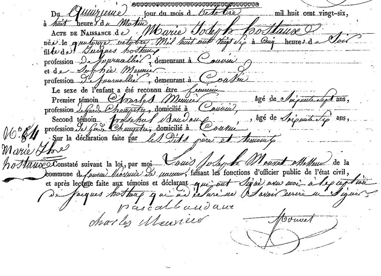 HOSTAUX Marie Joseph