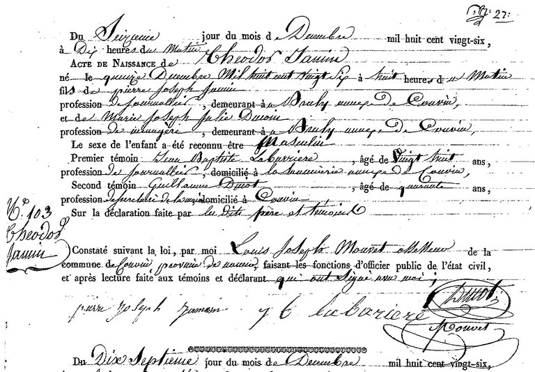 JAMIN Théodore