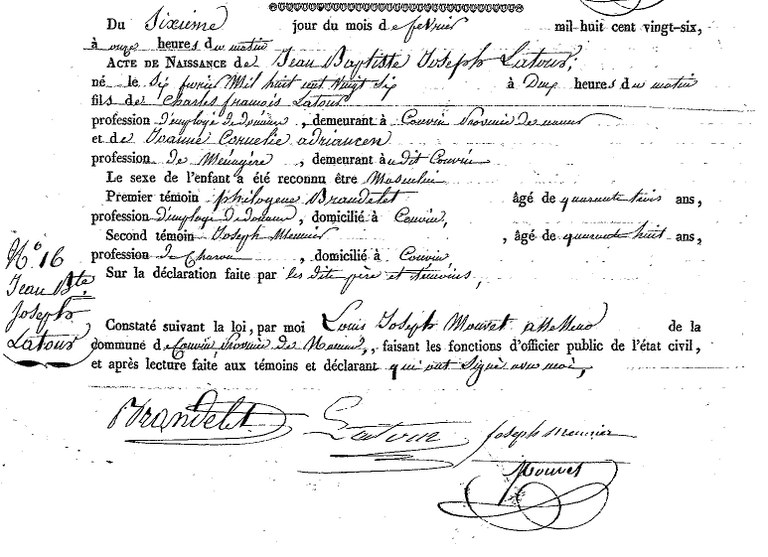 LATOUR Jean Baptiste Joseph